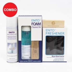 Perfect Care 2 Combo (1 Enito Nano Repellent 250ml + 1 Enito Foam Cleaner Kit + 1 Enito Standard Brush + 1 Enito Freshener)